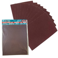 Наждачная бумага P 120, 230x280 мм, 10 листов, бумажная основа, "MAXIMUM" MX 11274