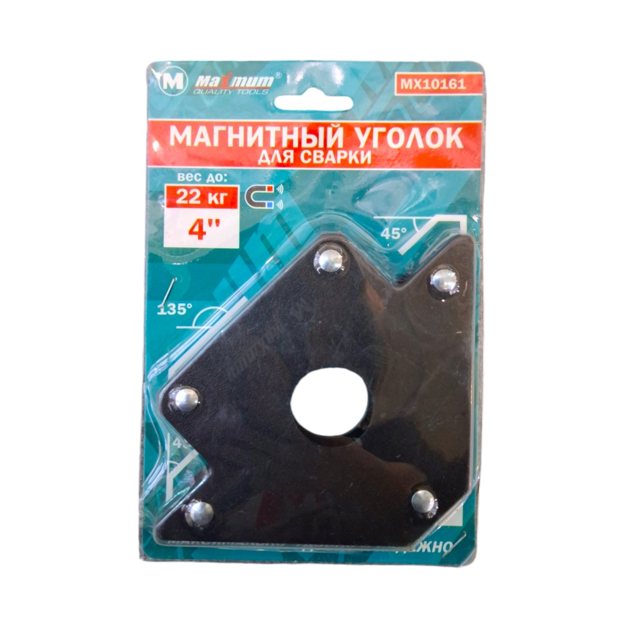 магнитный уголок для сварки 22 кг, форма стрелы, "maximum" (2974) оптом