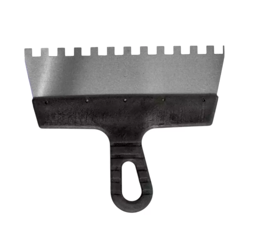 Шпатель зубчатый 350×8 мм с пластиковой ручкой, "MAXIMUM" MX 11724-1